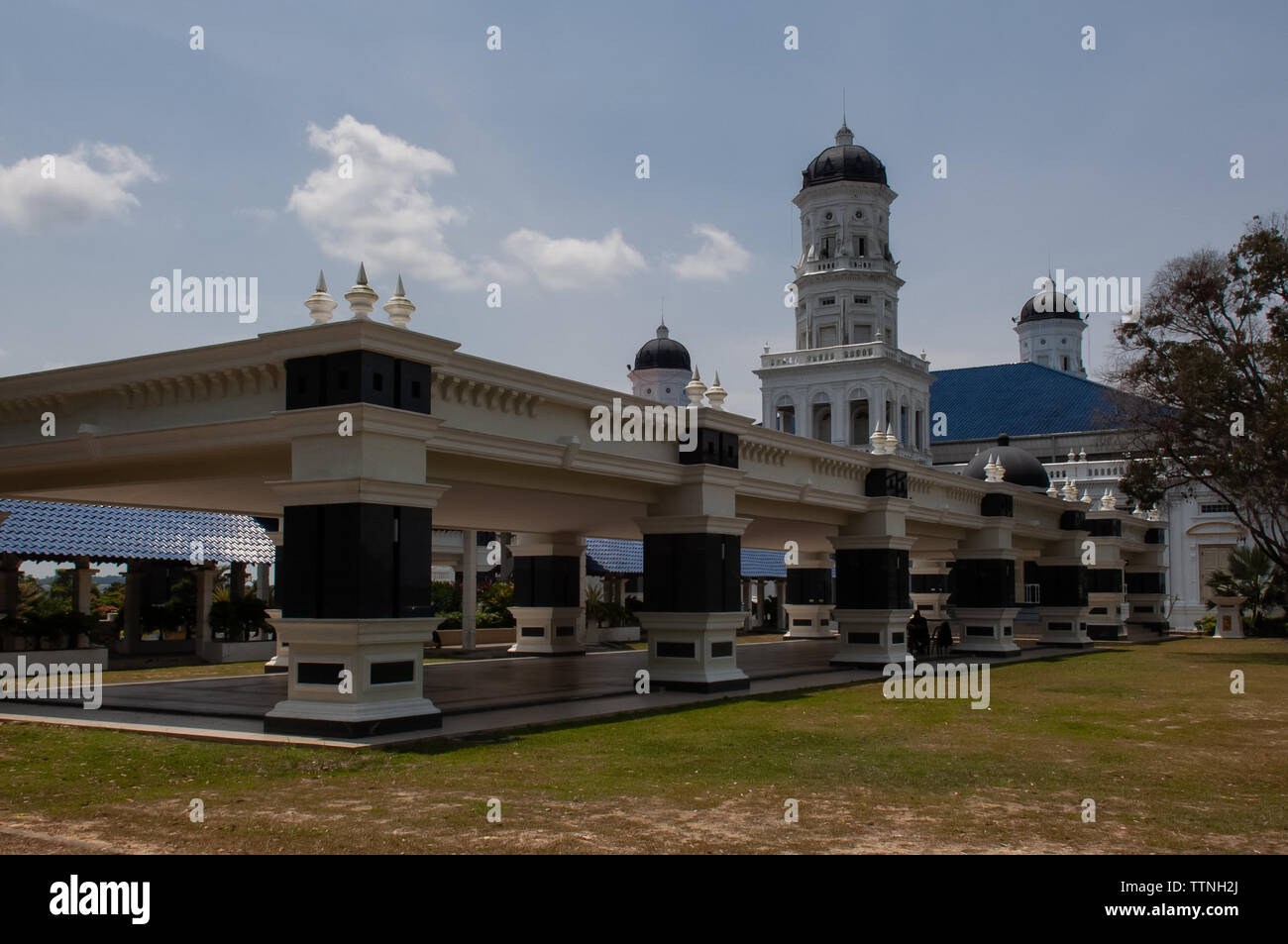 Sultan Abu Bakar State Mosque building in Johor Bahru in Malaysia 
