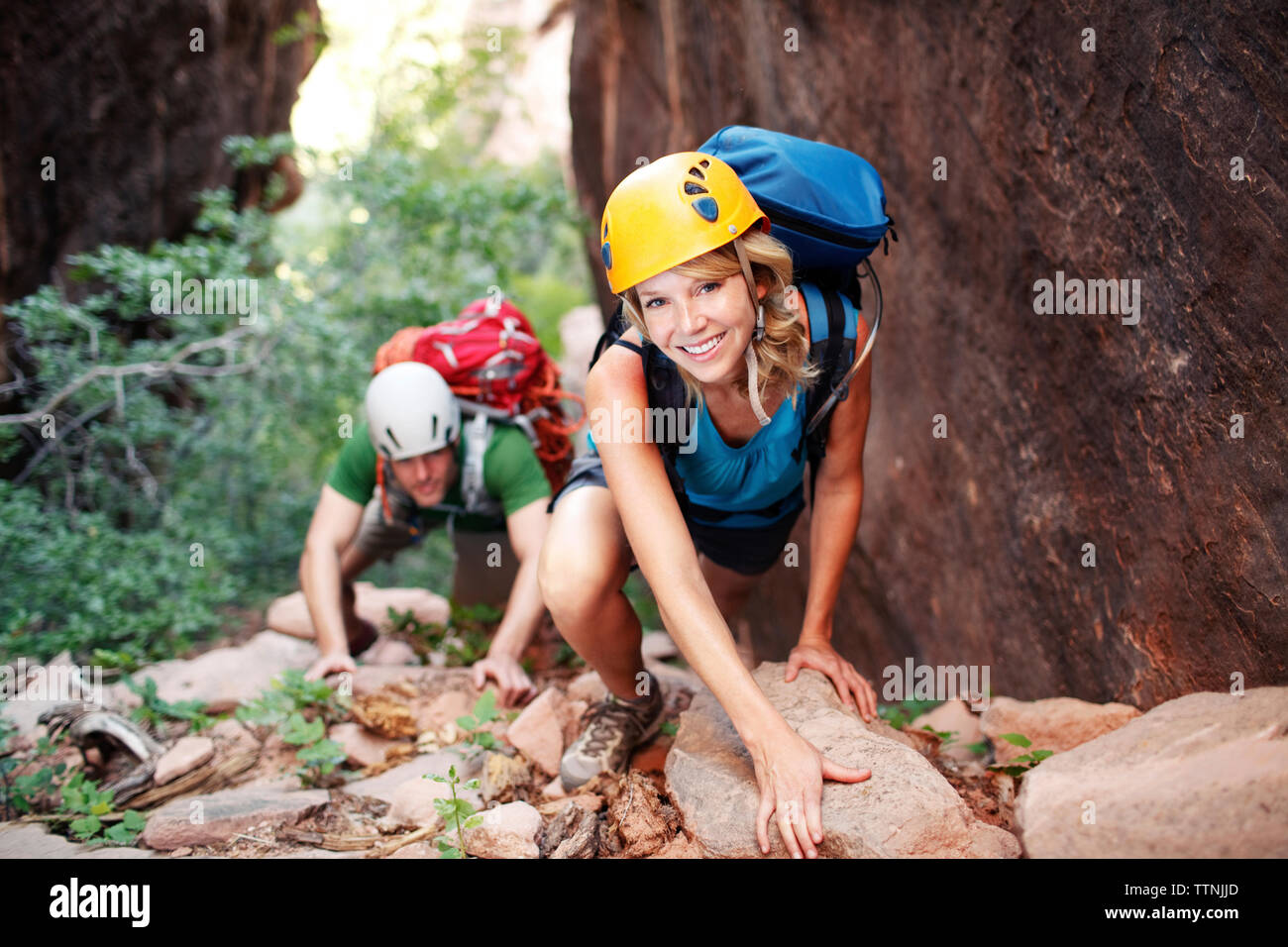 Two adult female hikers hi-res stock photography and images - Alamy