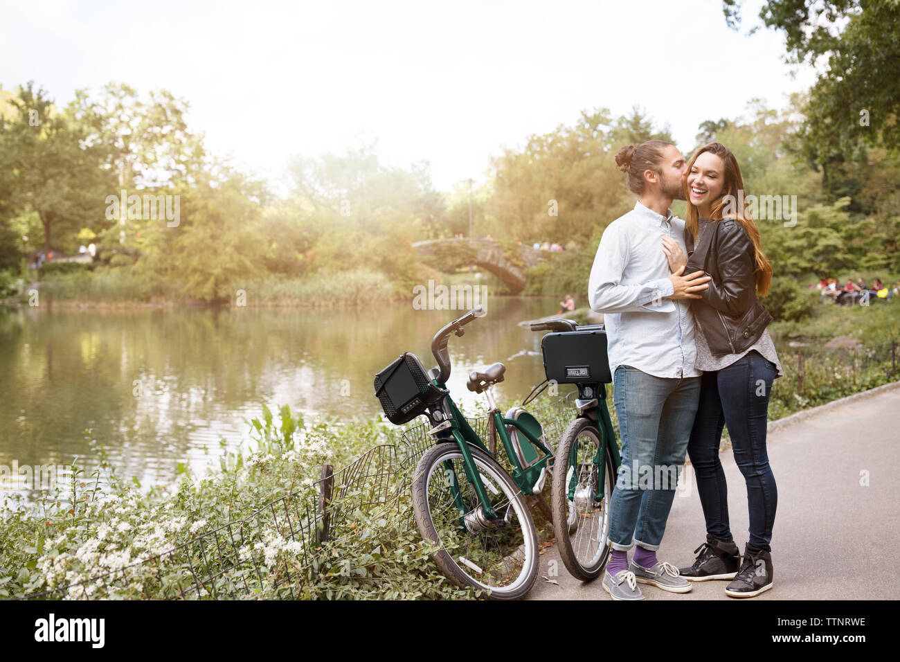 Couple kissing in lake hi-res stock photography and images - Alamy