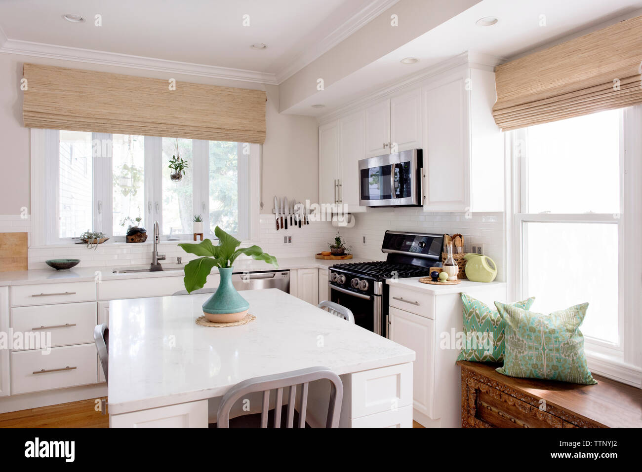 Interior of modern kitchen Stock Photo