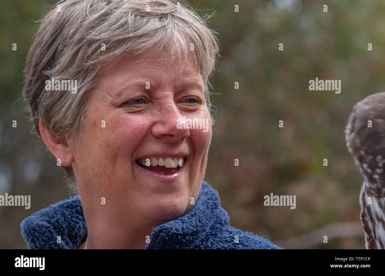 Smiling mature woman spring hi-res stock photography and images - Alamy