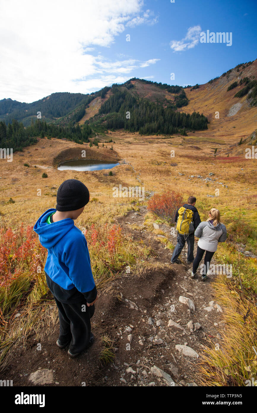 Hiking Cheam Peak Stock Photo