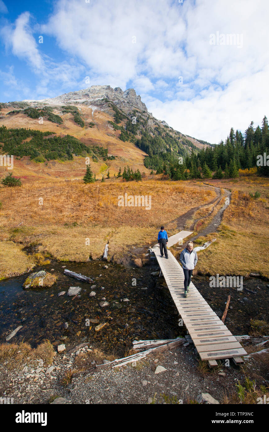 Hiking Cheam Peak Stock Photo