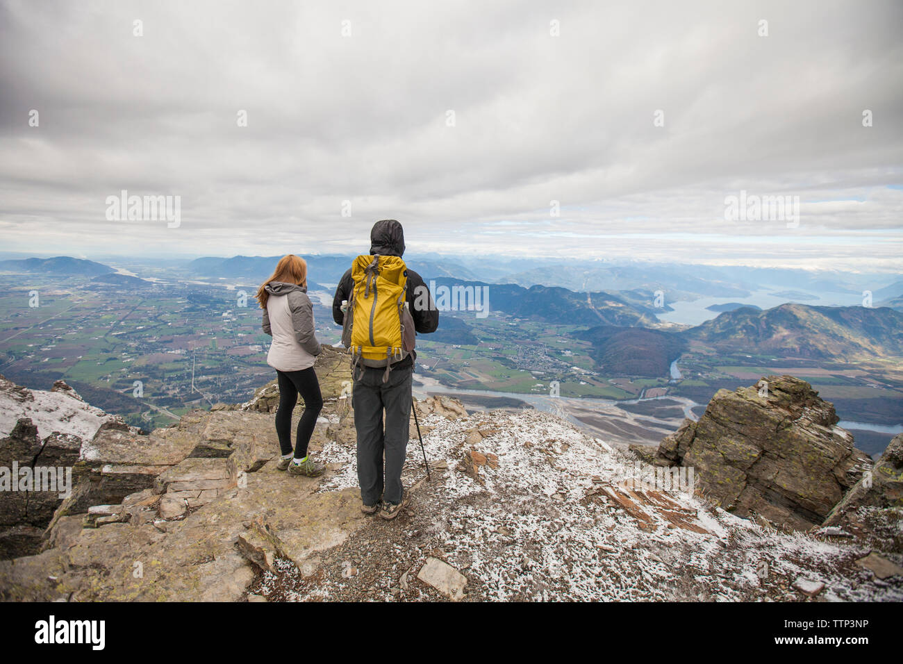 Hiking Cheam Peak Stock Photo