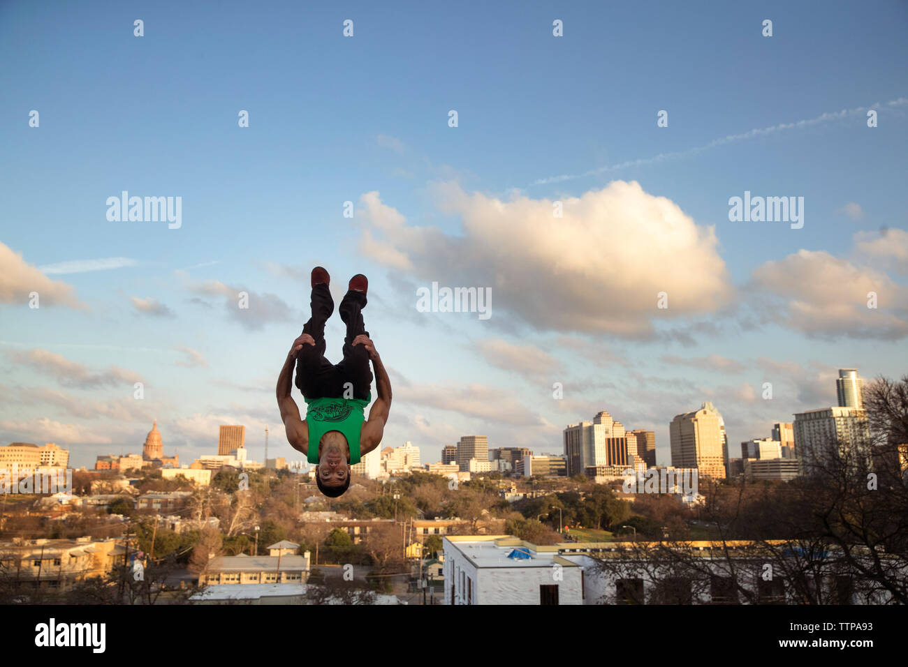 Stunt upside down hi-res stock photography and images - Alamy