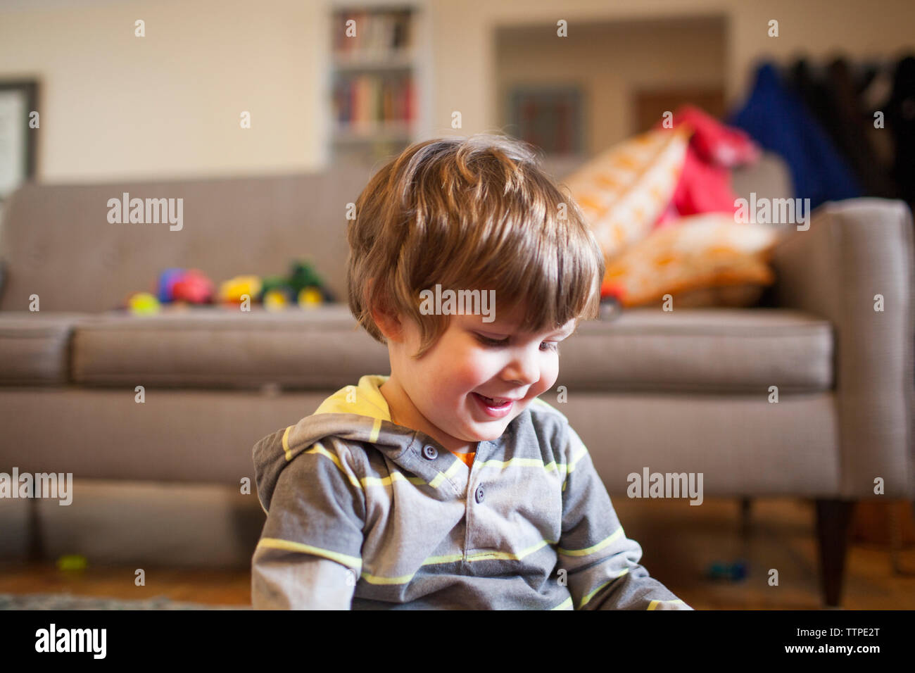 Boy relaxing home hi-res stock photography and images - Alamy