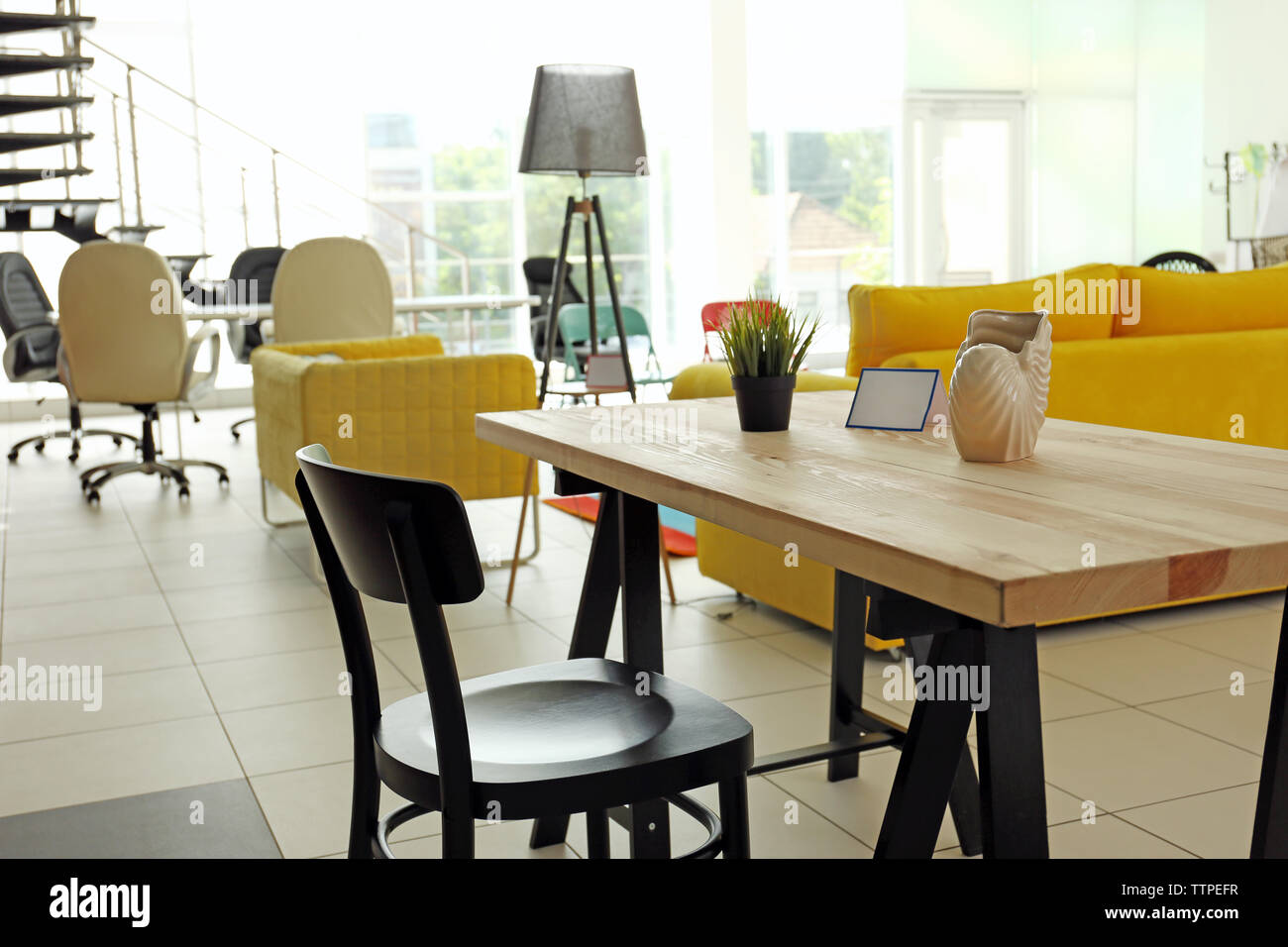 Interior of furniture store Stock Photo Alamy