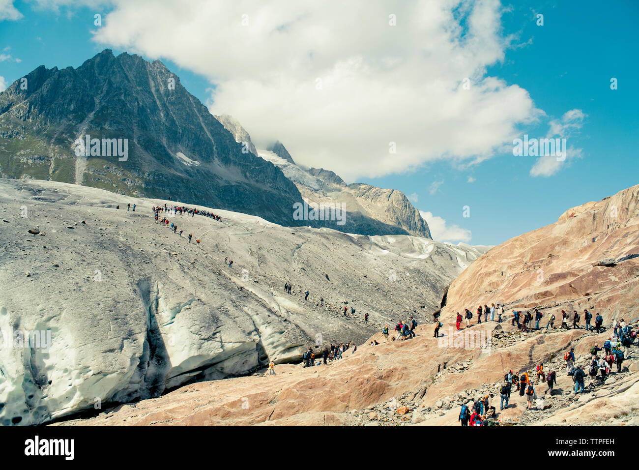 Large group of people on a hiking hi-res stock photography and images ...