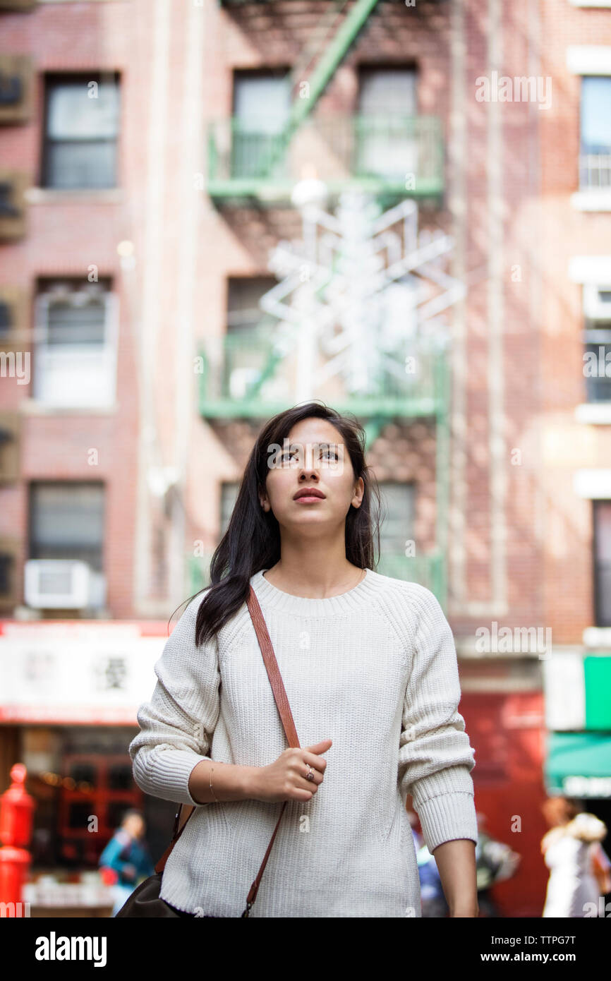Indian woman walking city hi-res stock photography and images - Alamy