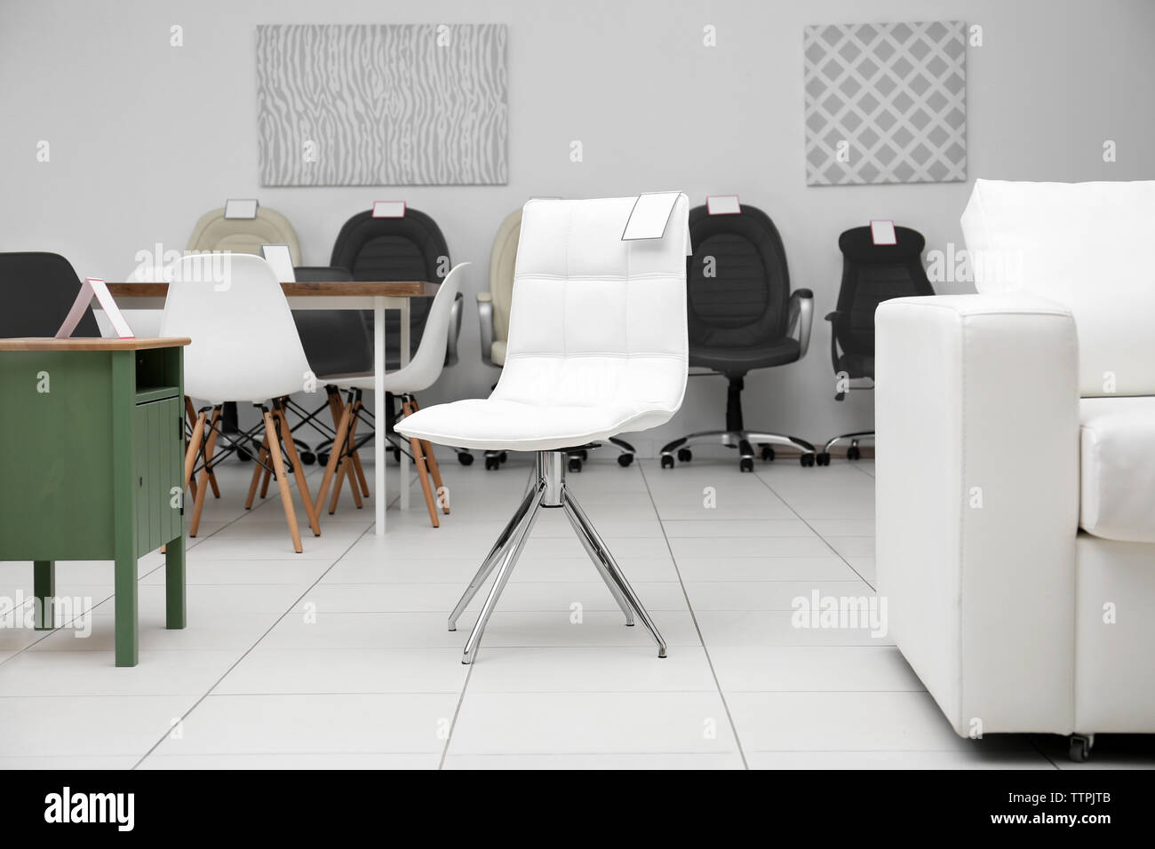 Modern furniture store Stock Photo Alamy