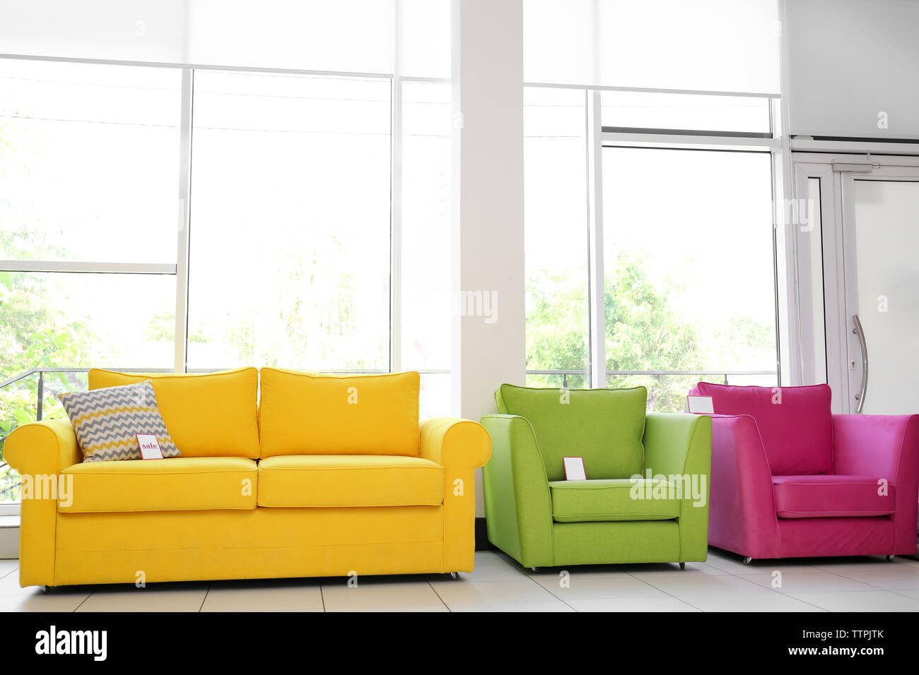 Modern furniture store Stock Photo Alamy