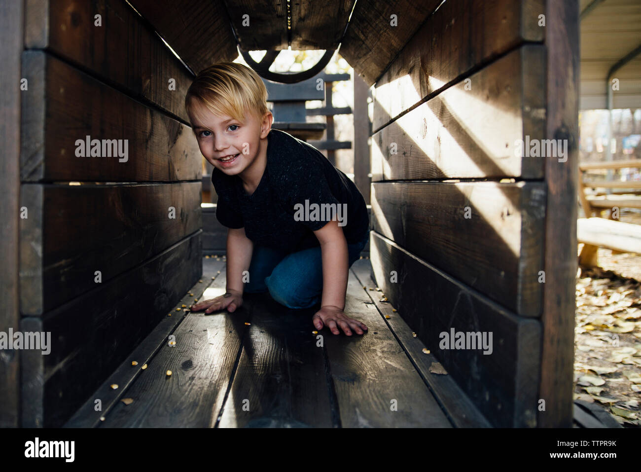 Portrait boy playing park hi-res stock photography and images - Alamy