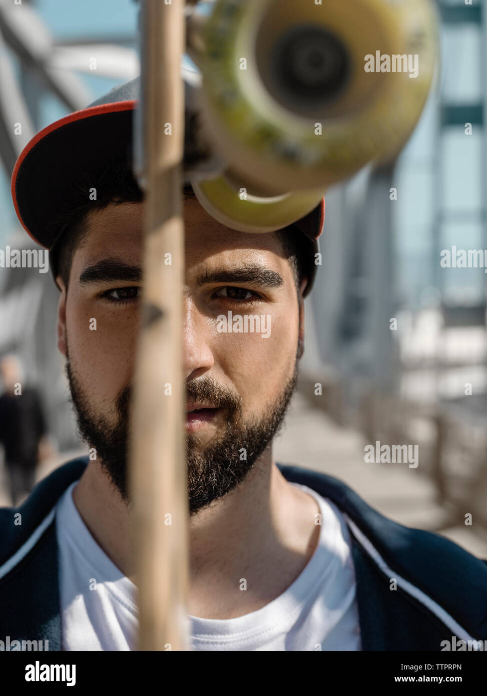 Man face looking up close up shadow hi-res stock photography and images ...