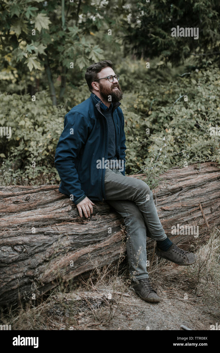 Man sitting in park forest hi-res stock photography and images - Alamy