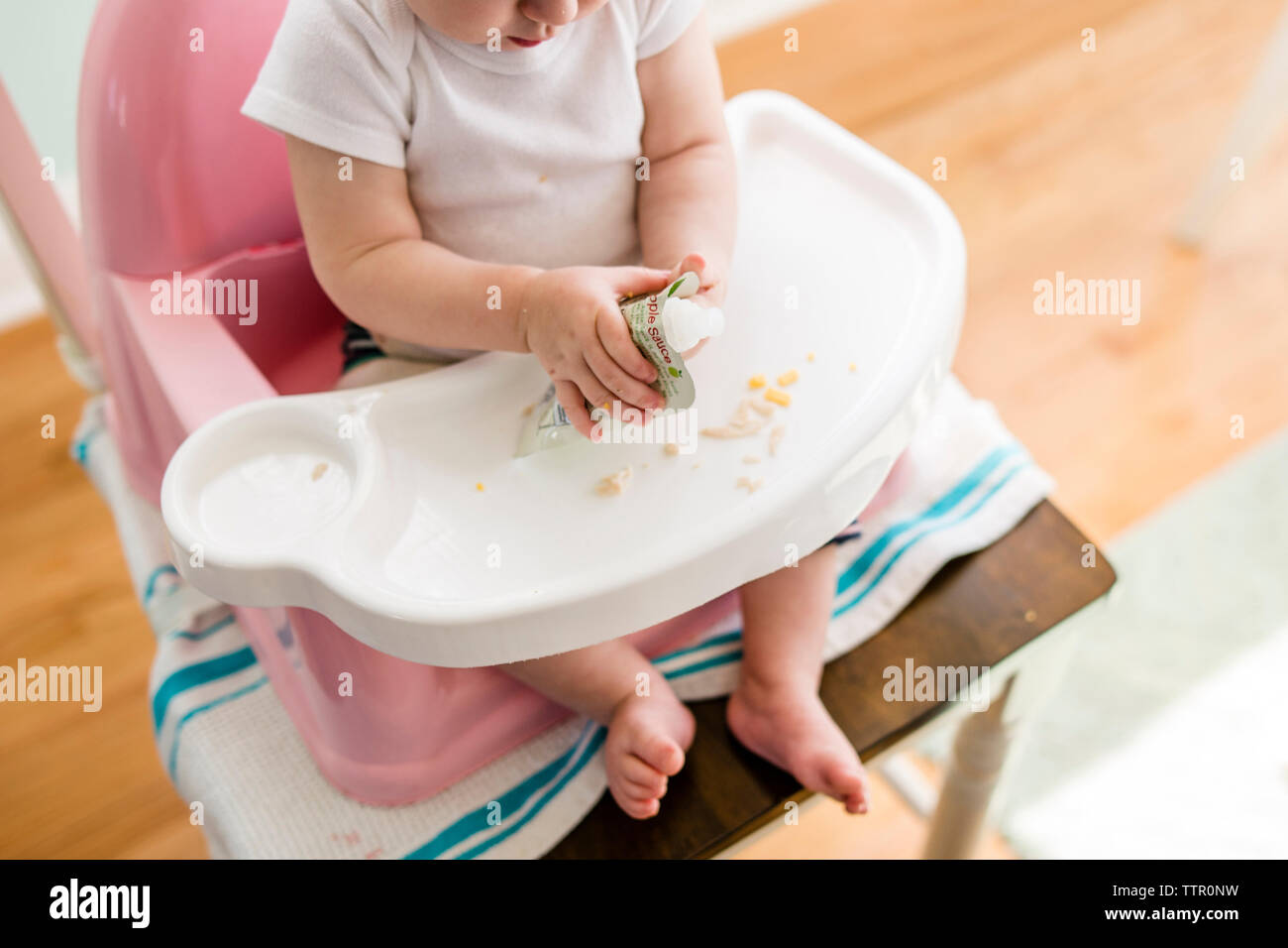 High angle view caucasian girl hi-res stock photography and images - Alamy