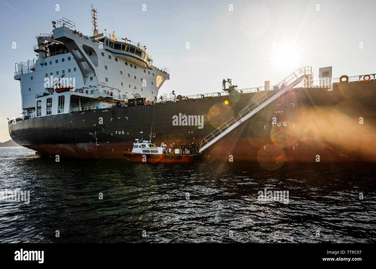 Container ship at sea hi-res stock photography and images - Alamy