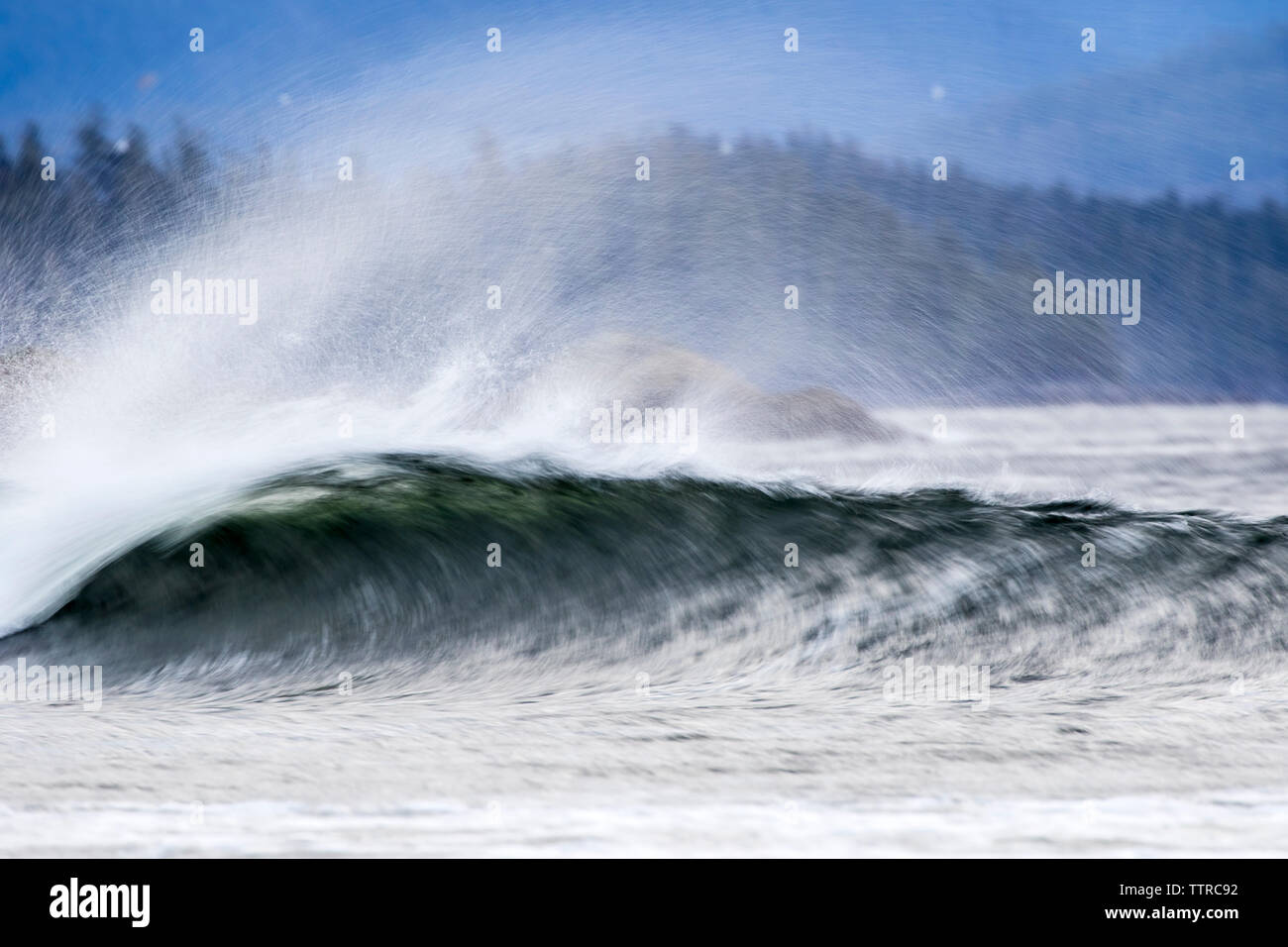 Waves splashing in sea Stock Photo