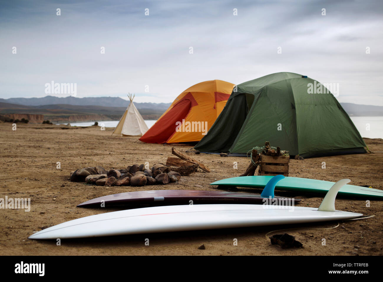 Camping equipment hires stock photography and images Alamy