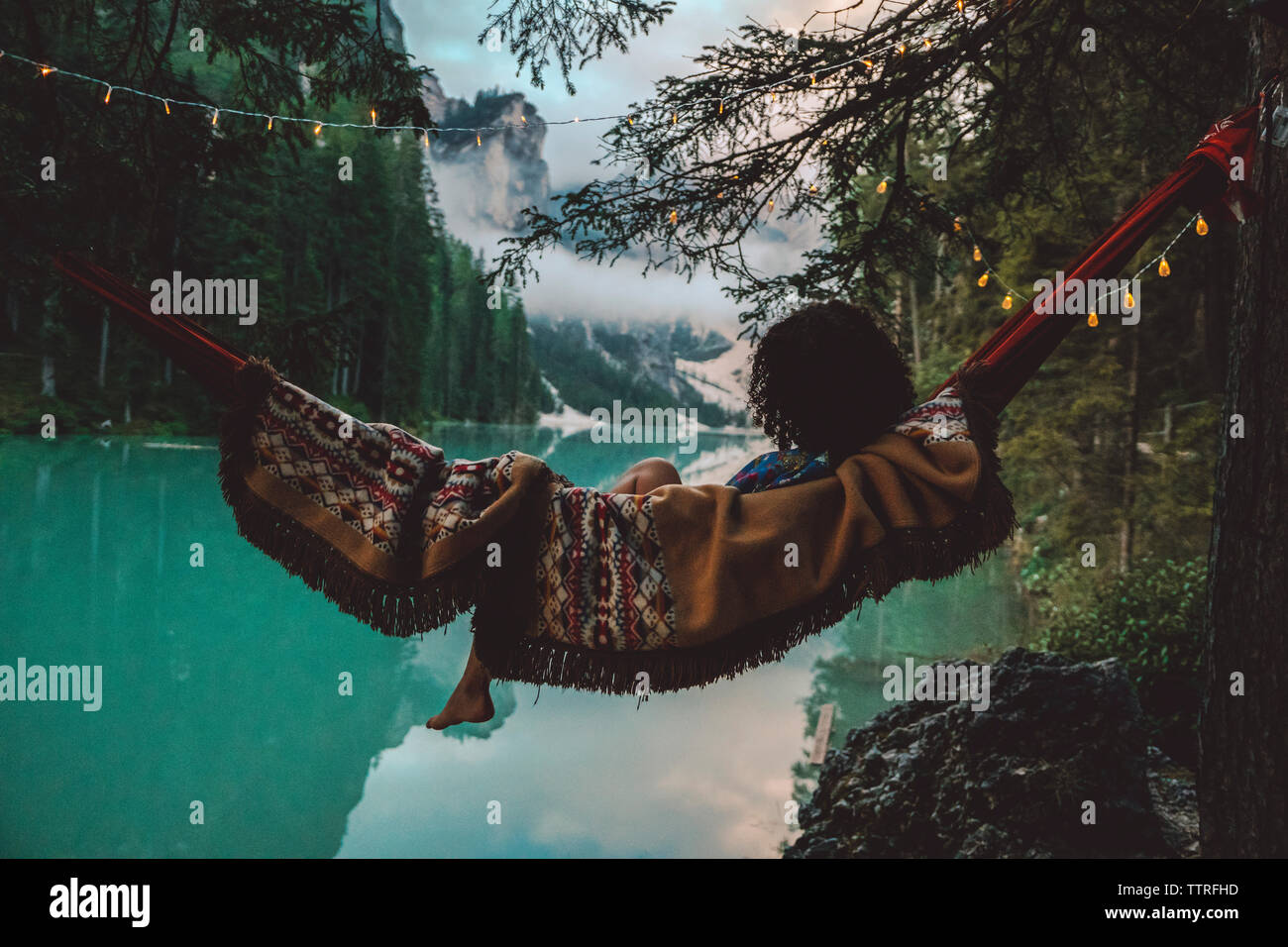 Woman resting in nature hi-res stock photography and images - Alamy