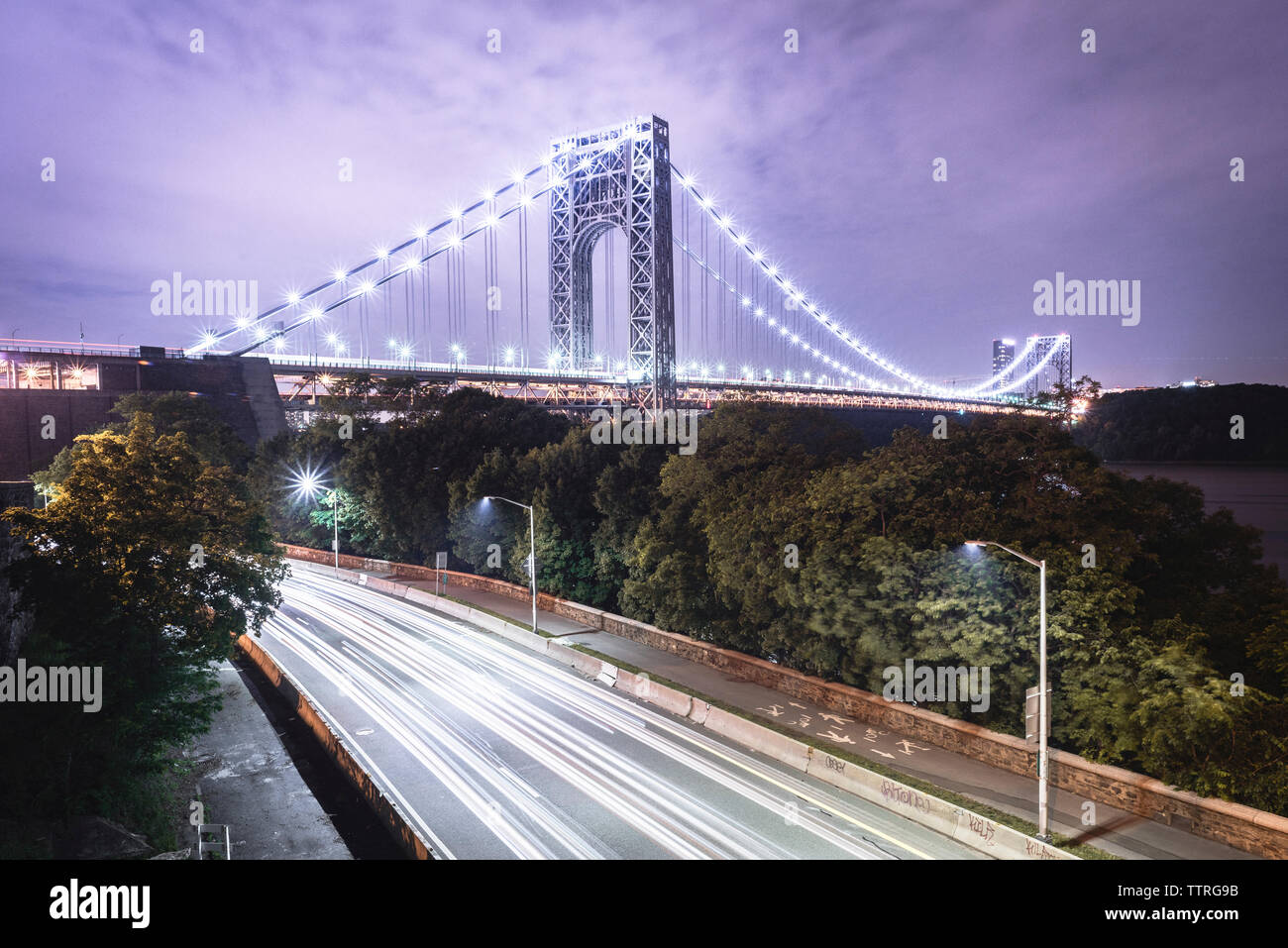 The light suspension bridge hi-res stock photography and images - Alamy