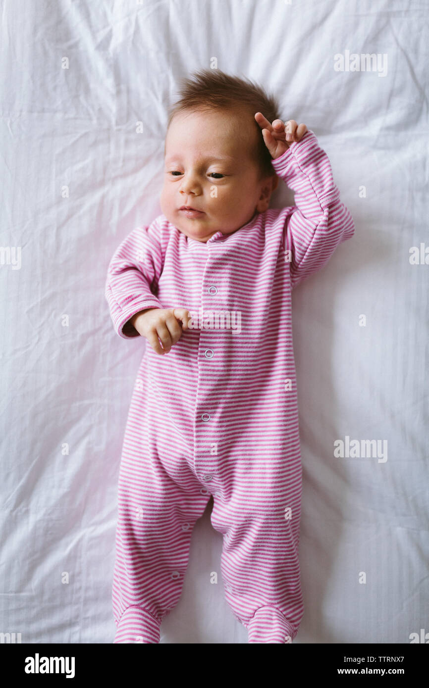 pink striped onesie