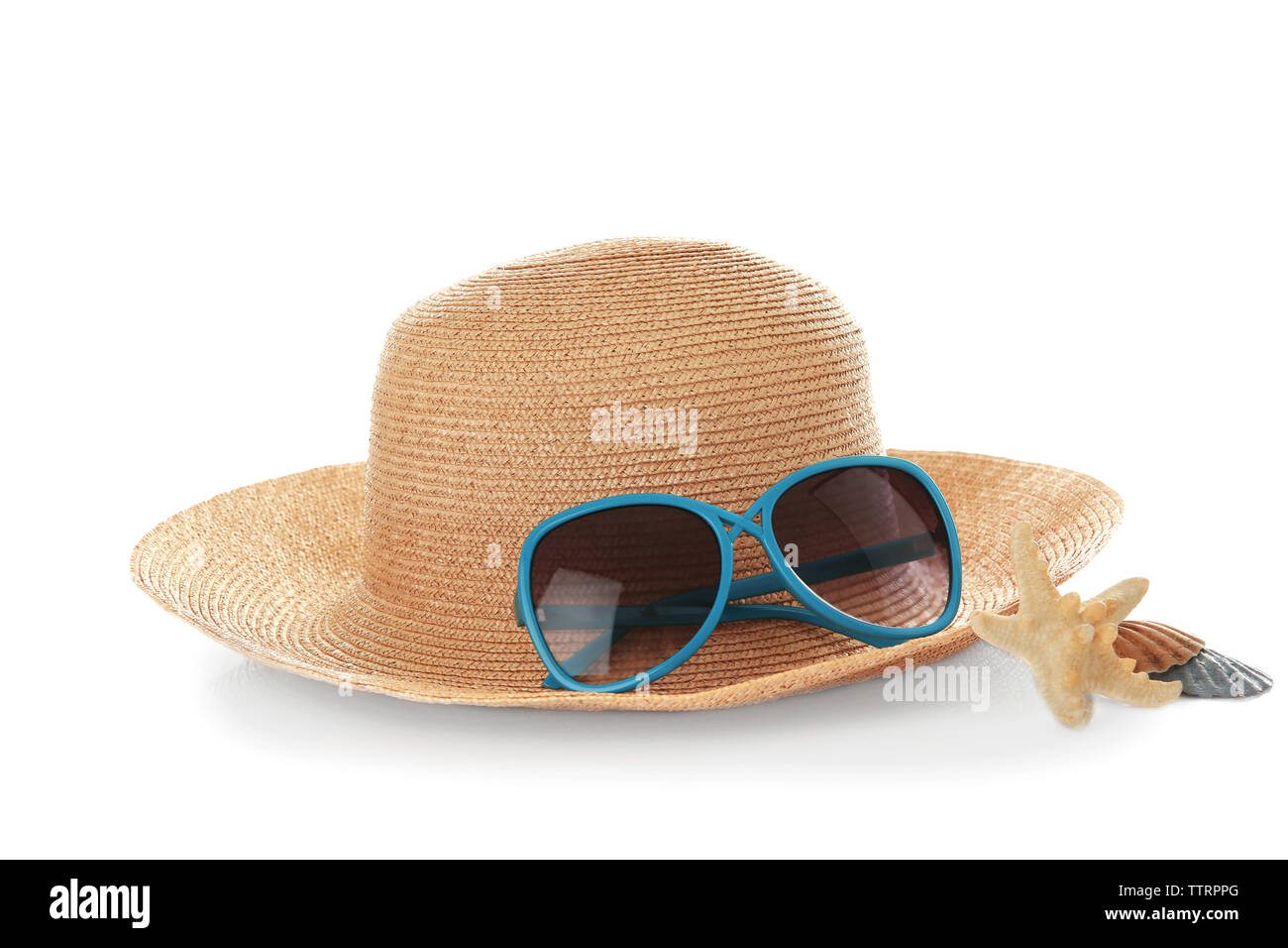 Sun protection accessories, isolated on white Stock Photo Alamy