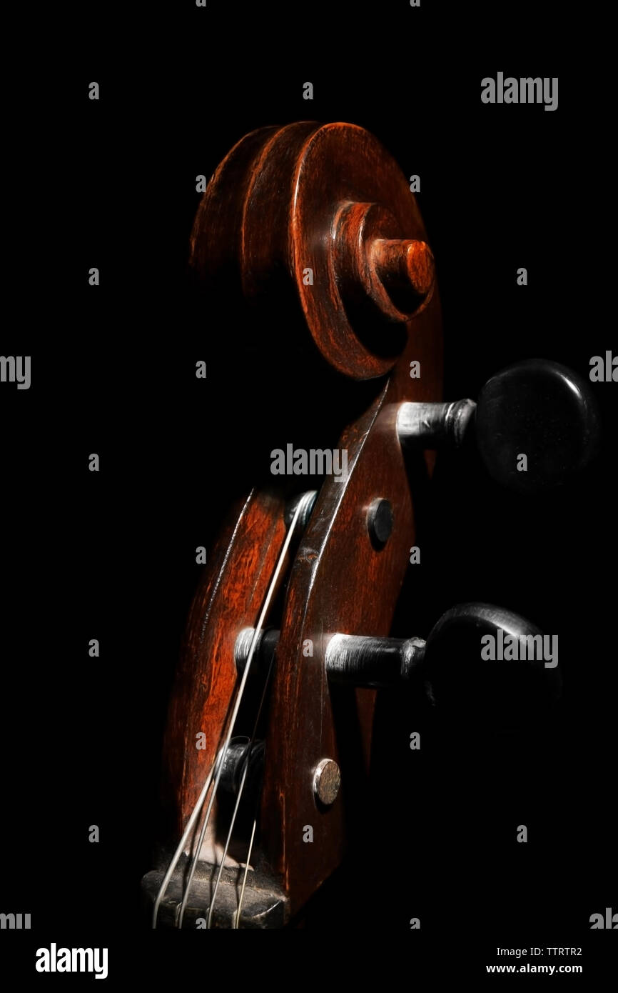 String Instrument Head Violin headstock hi-res stock photography and images - Alamy