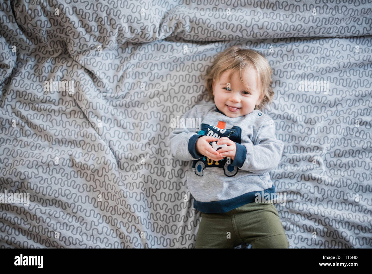 little girl cracking up. Stock Photo