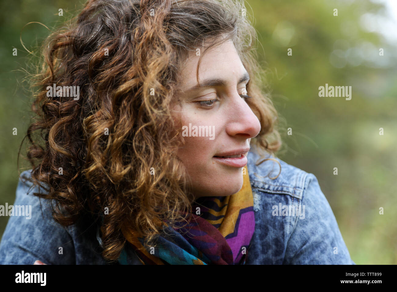 Curly hair old woman hi-res stock photography and images - Alamy