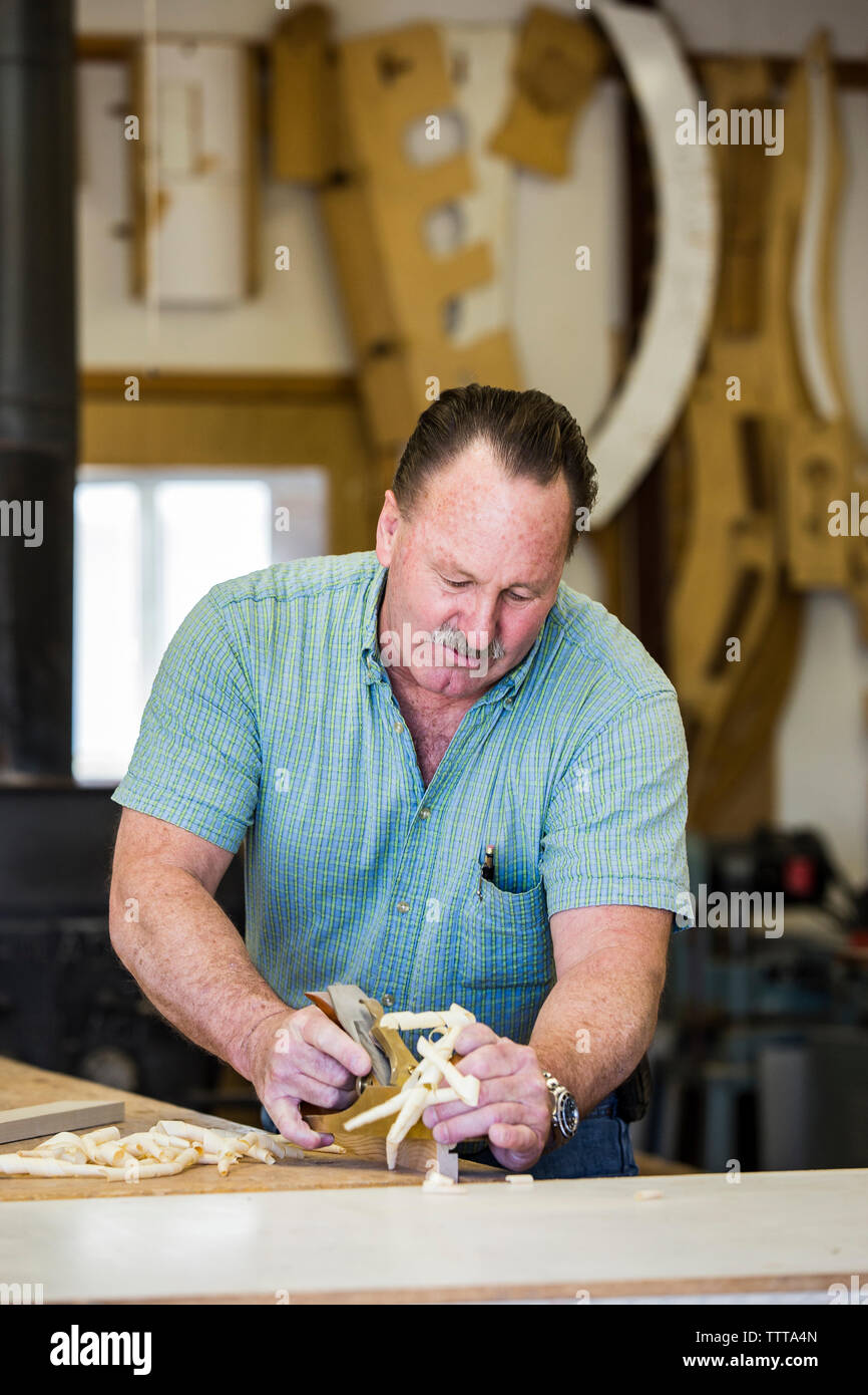 Wood Shavings Carpenter High Resolution Stock Photography and Images