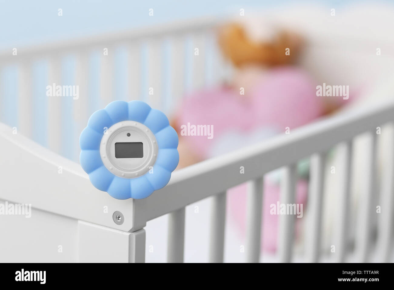 Digital temperature and humidity control in baby room Stock Photo Digital temperature and humidity control in baby room Stock Photo