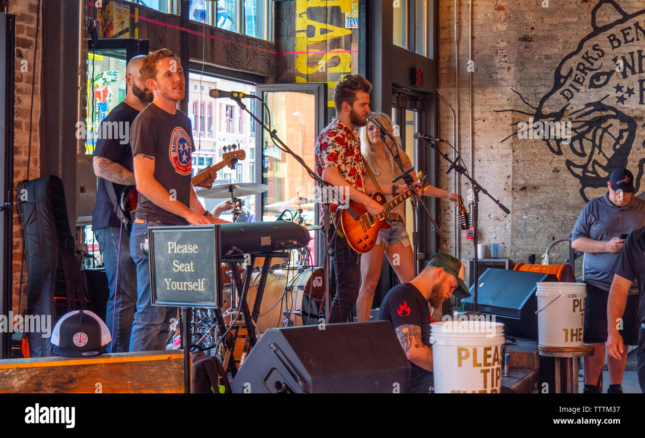 American musical band performing stage hires stock photography and