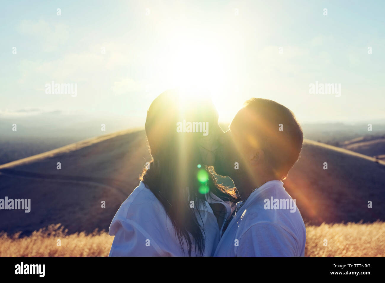 Passionate couple kissing on hi-res stock photography and images - Alamy