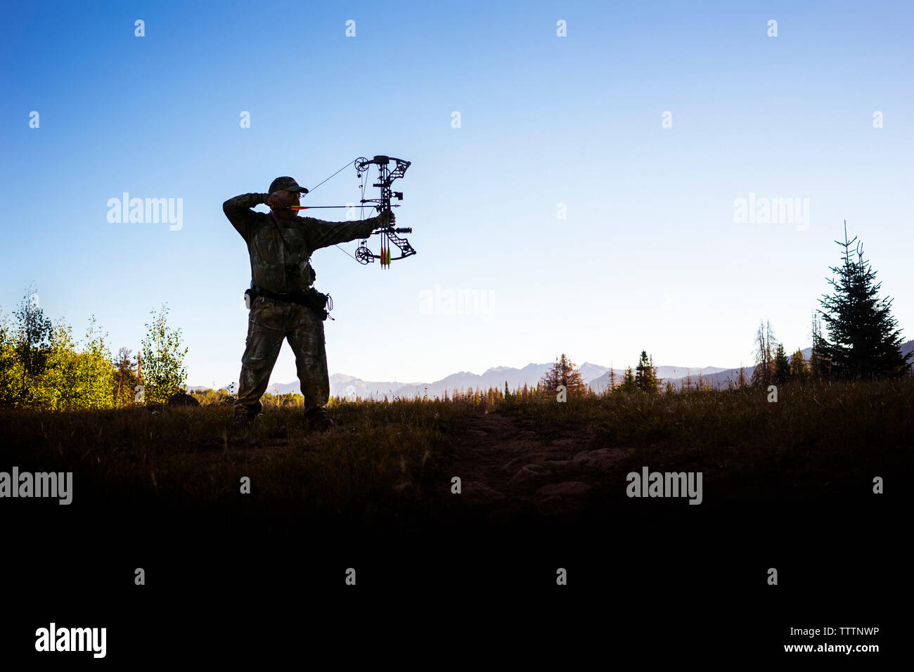 Hunter with bow and arrow hires stock photography and images Alamy