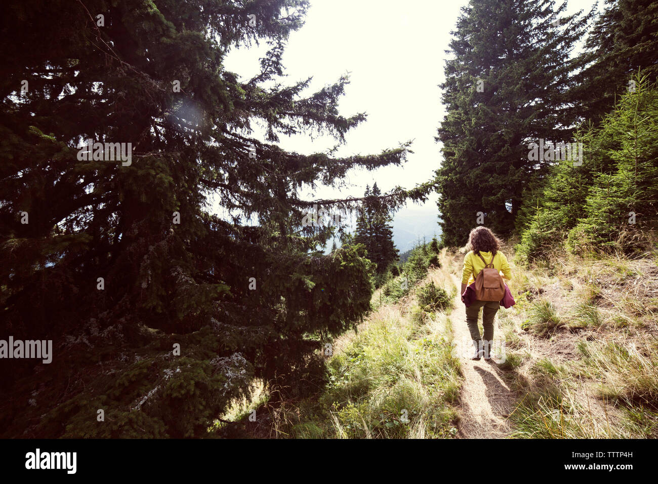 Woman walking on grass hi-res stock photography and images - Alamy