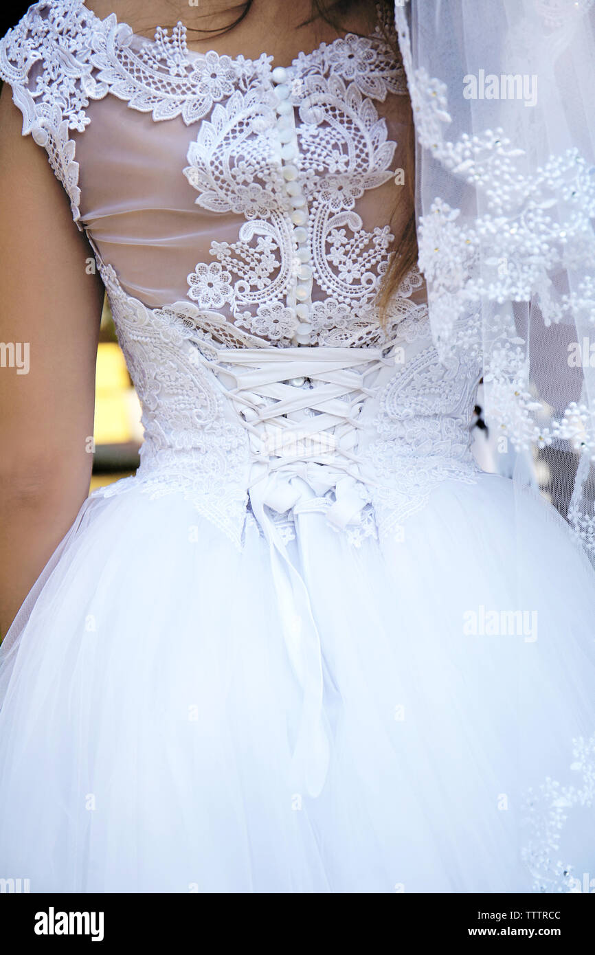 Wedding dress close up hi-res stock photography and images - Alamy
