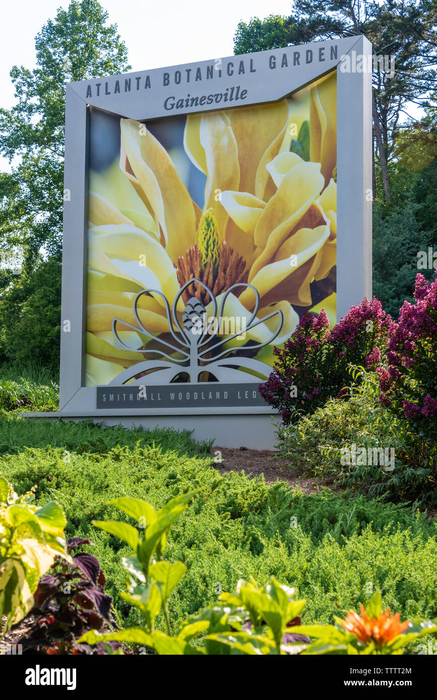 Entrance To Atlanta Botanical Garden Smithgall Woodland Legacy