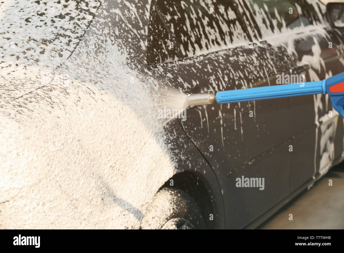 Washing car foam high hi-res stock photography and images - Alamy