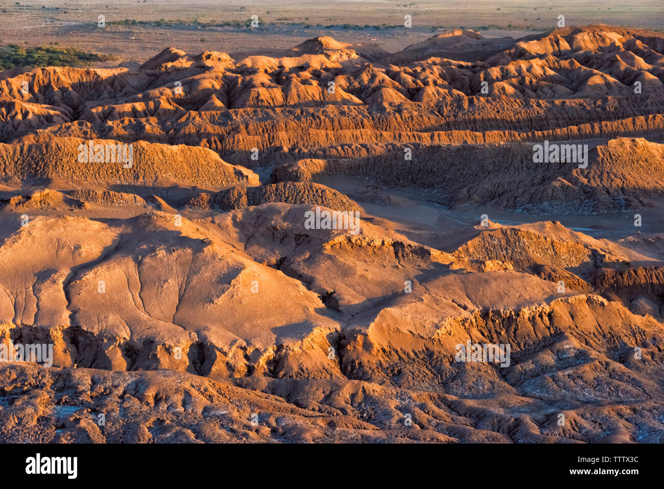 Valle De La Luna Moon Valley At Sunset San Pedro De Atacama Antofagasta Region Chile Stock Photo Alamy
