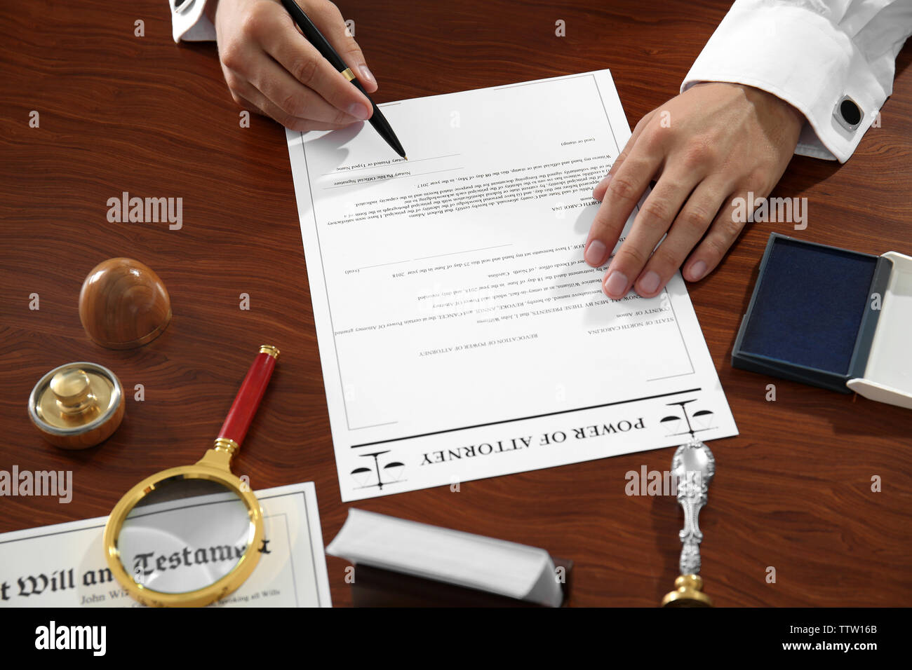 Power of attorney notary hires stock photography and images Alamy