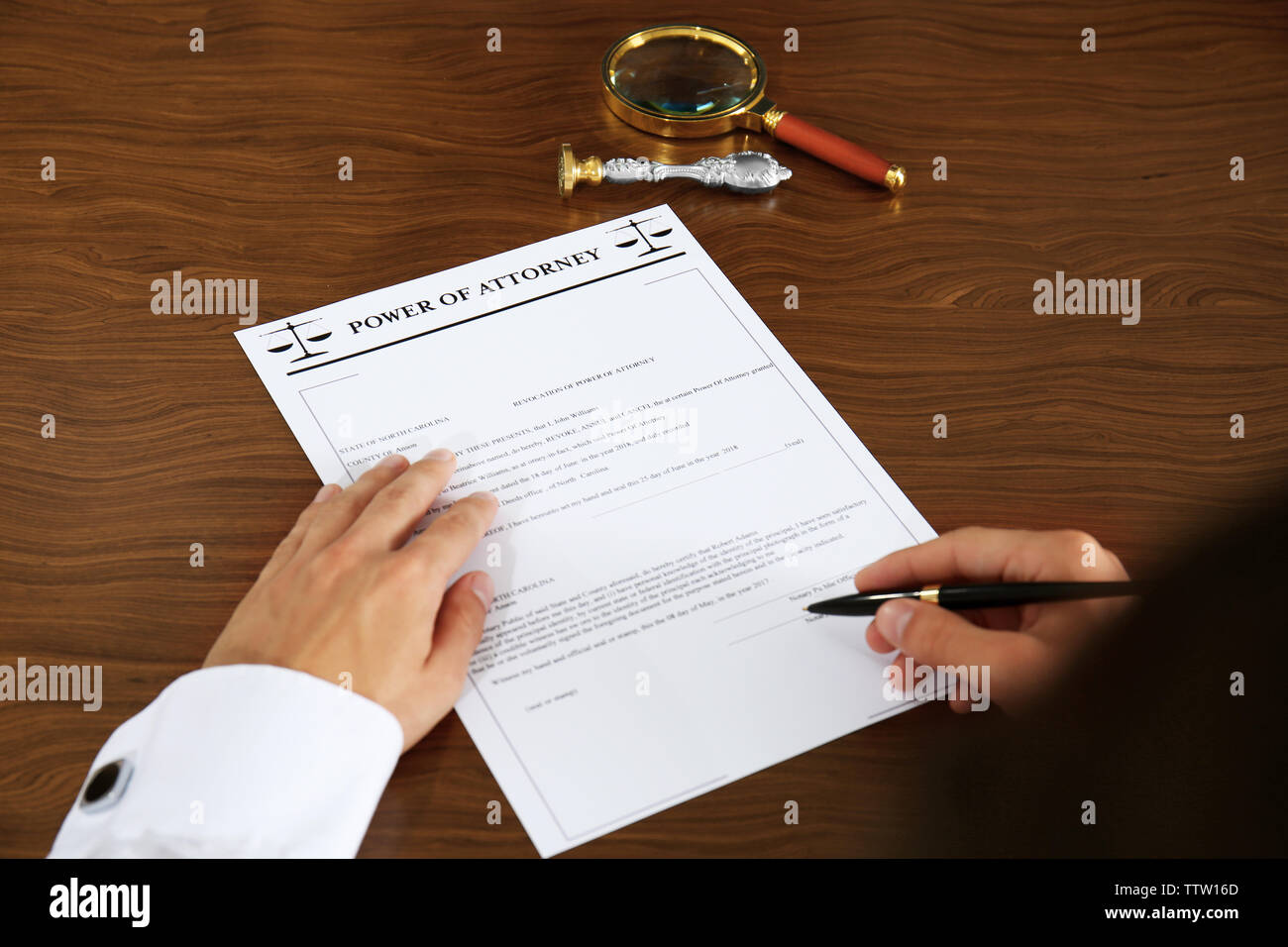 Power of attorney notary hires stock photography and images Alamy