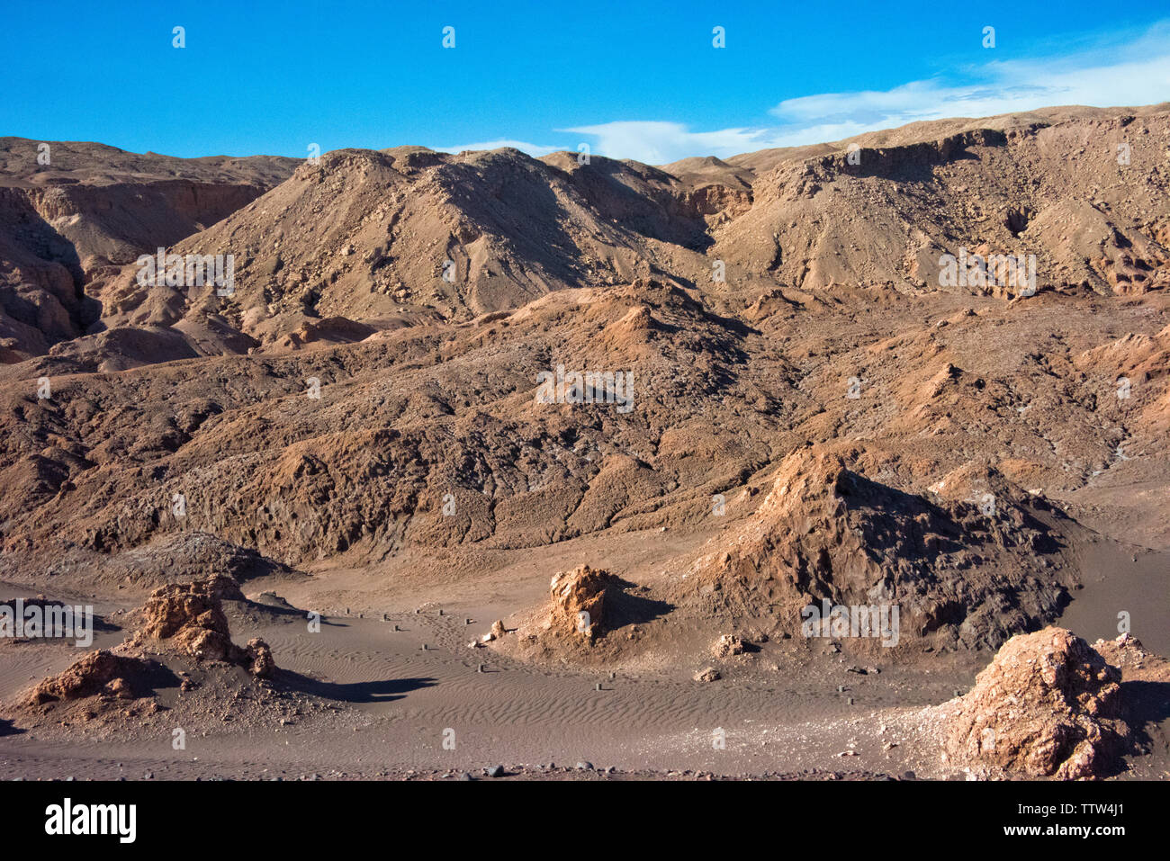 Valle de la Luna (Moon Valley), San Pedro de Atacama, Antofagasta Region, Chile Stock Photo