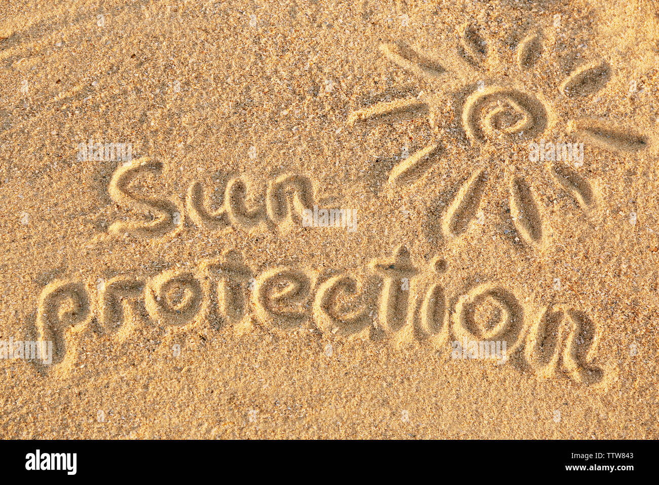 Handwritten Inscription Inscription handwritten on sand close hi-res stock photography and ...