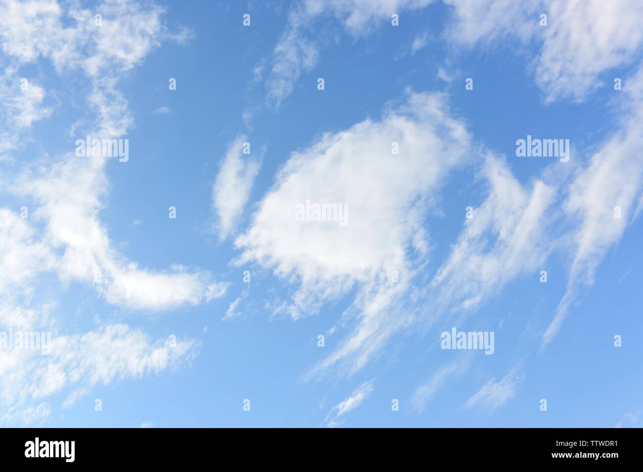 Blue Sky White Cloud Stock Photo
