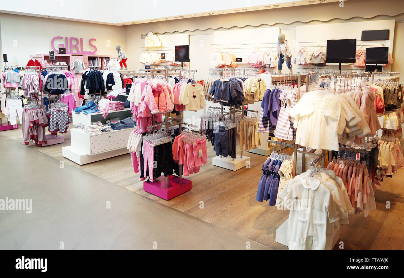 Kids department store in mall Stock Photo Alamy