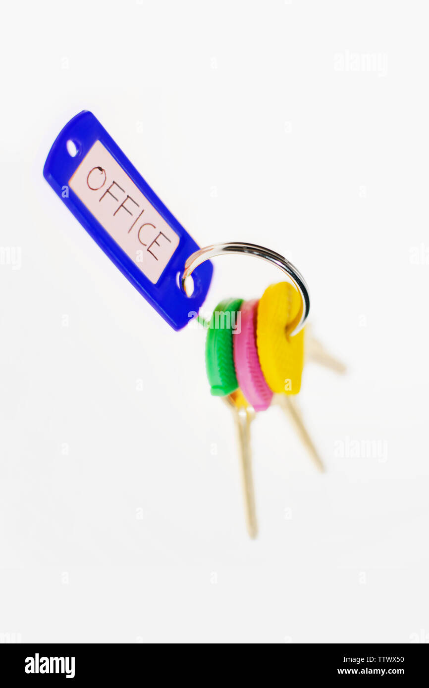 Close up of office keys Stock Photo Alamy