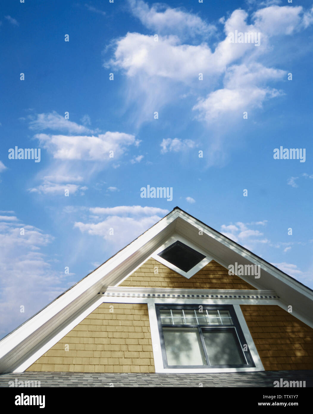 High section view of a house Stock Photo