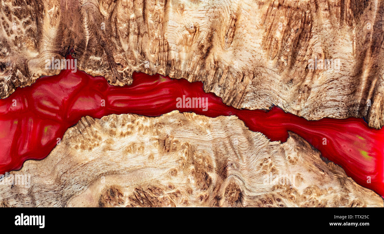 Casting resin burl wood Stock Photo Alamy