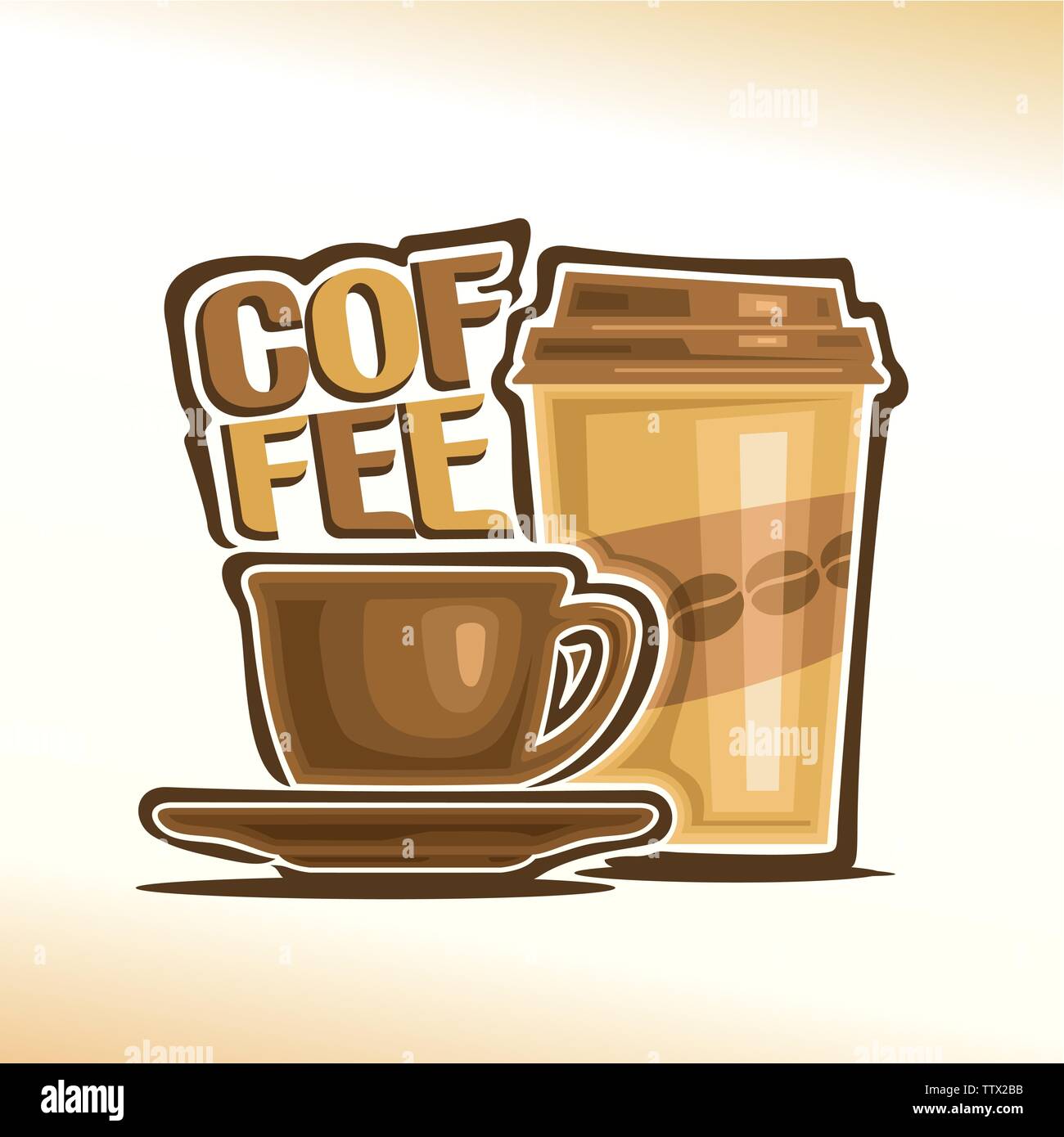 Vector logo for coffee Stock Vector Image & Art - Alamy