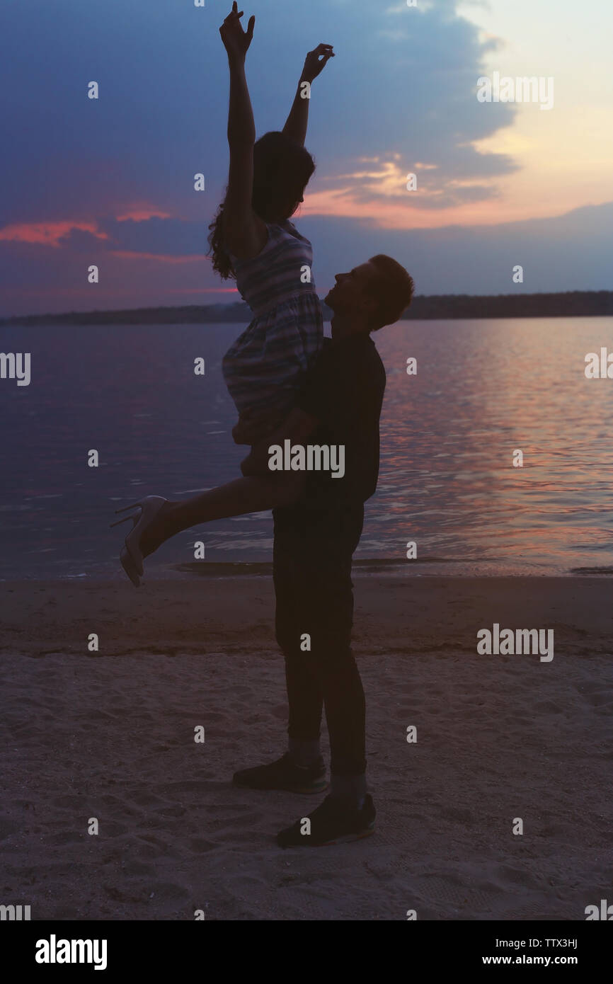 Beautiful young couple near hi-res stock photography and images - Alamy